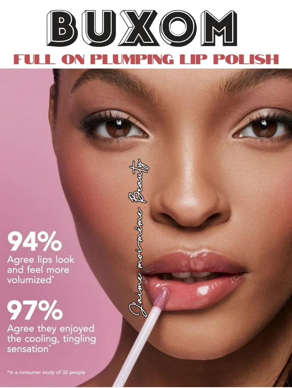 BUXOM Full On Plumping Lip Polish Liquid Lipstick - Clair- Mauve Pink Shimmer